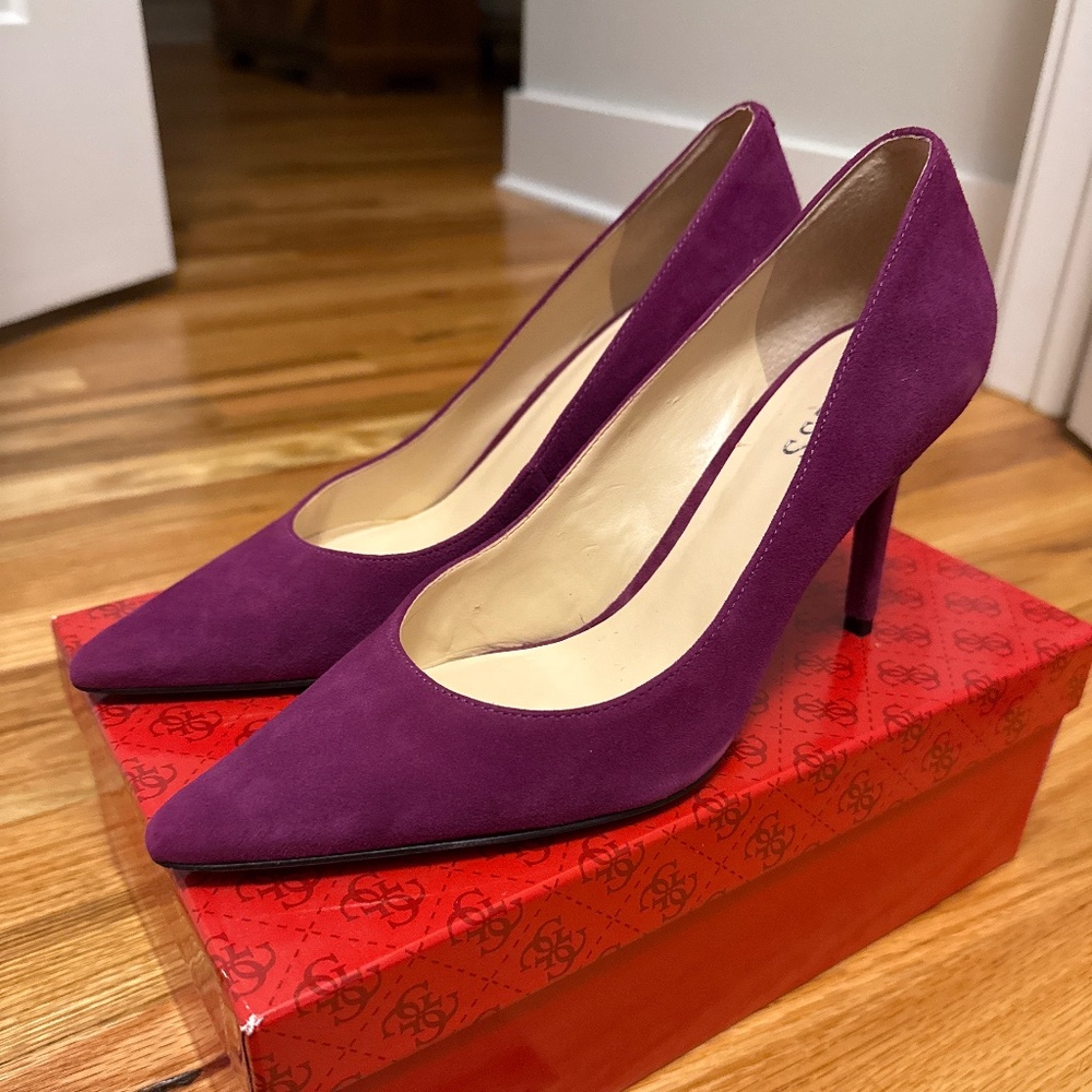 Guess suede high heel